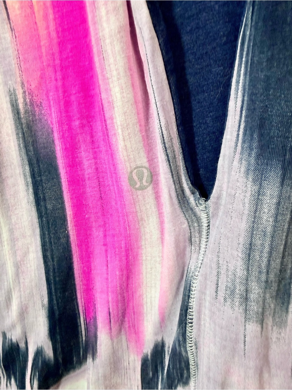 Lululemon Covers it all mirage Navy abstract Cowl Neck reversible Mini Dress - Picture 4 of 8